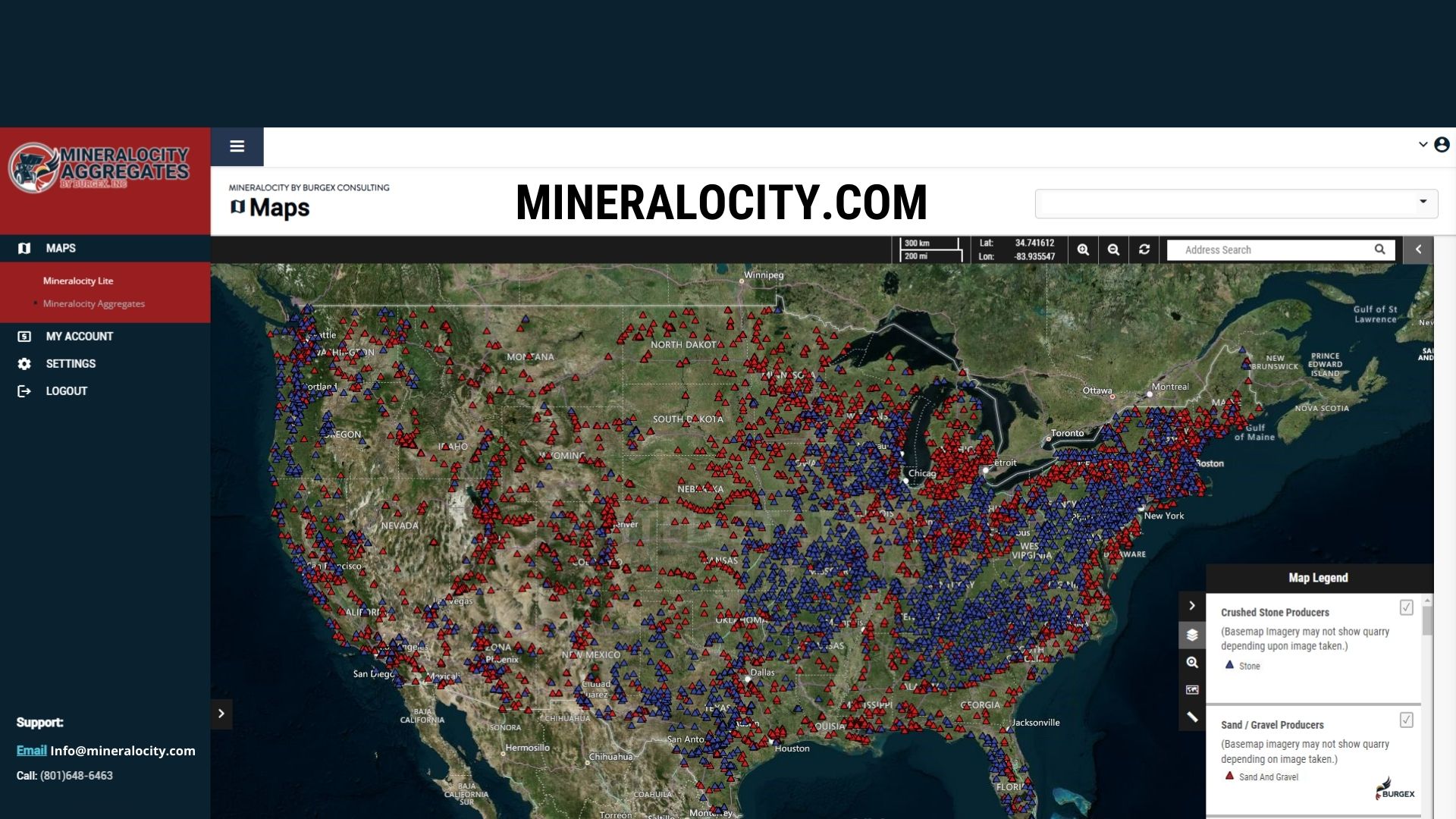 Mineralocity Aggregates Tool is Live