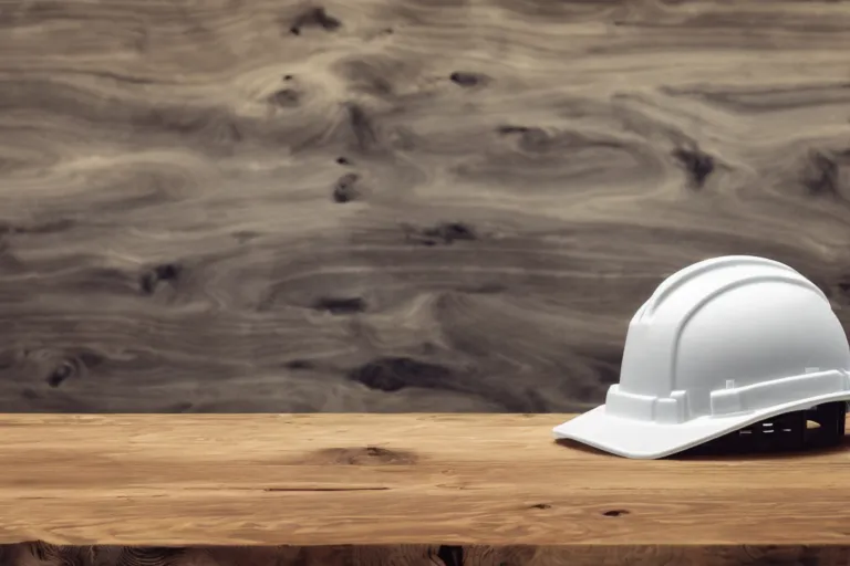 A hardhat sits on a wooden table. Defending Market Share in the Aggregate Industry